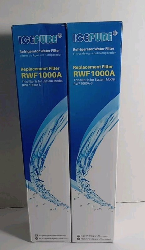 Icepure RWF1000A Refrigerator Water Replacement Filter New & Sealed 2 Pack