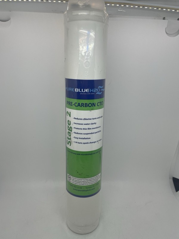 Pure Blue H20 Water Filter Stage 2 Pre-Carbon CTO (Green) **NEW SEALED**