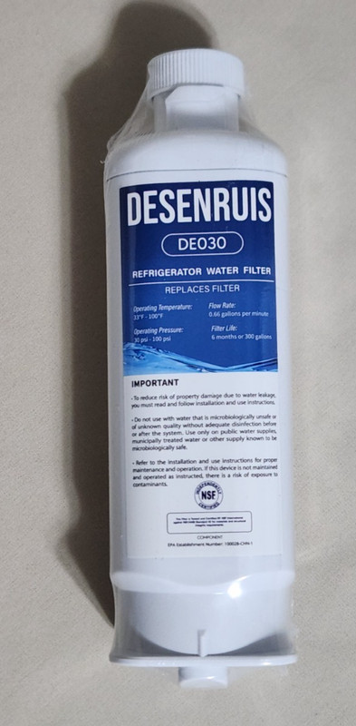 Desenruis DE-030 Filter Replaces Samsung DA97-17376B, HAF-QIN/EXP, HAF-QIN - NEW