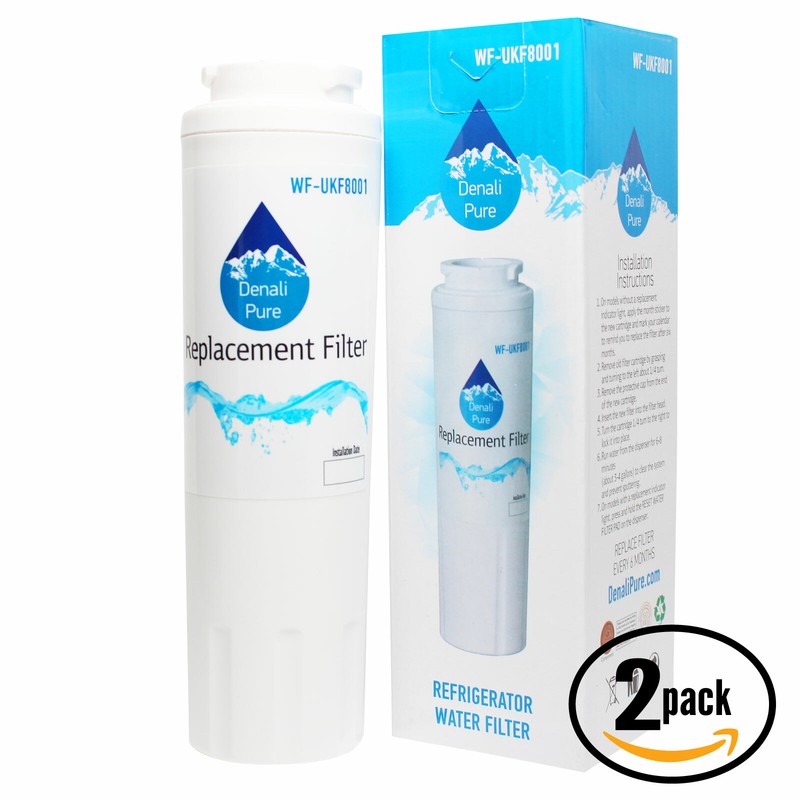 2X Refrigerator Water Filter for KitchenAid GZ25FSRXYY0