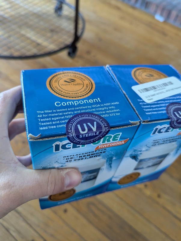 ICEPURE Replacement Water Filters: Model RWF0600A - 2 Pack (Brand New) gallery