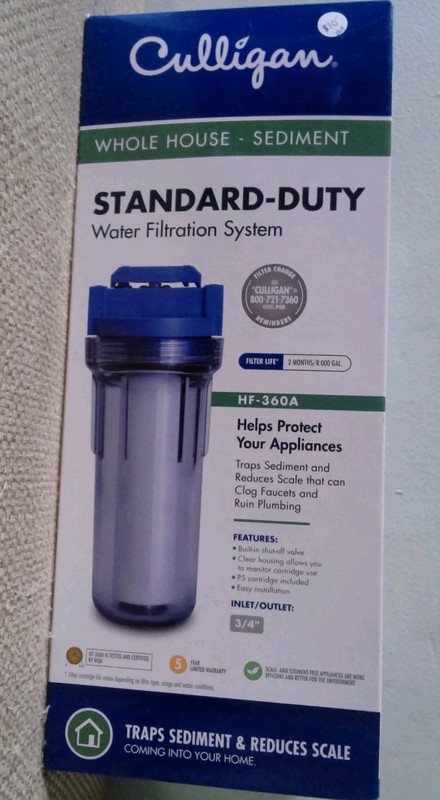 Culligan HF-360A/HF-360B Whole House Water Filter Housing Clear – 3/4″ Inlet/…