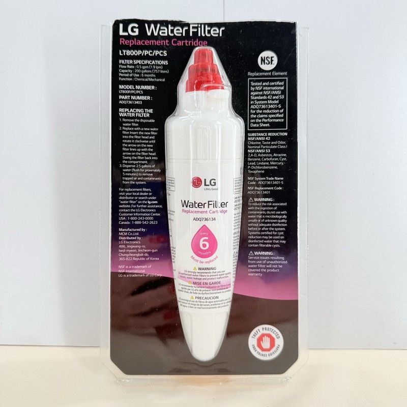 LG LT800P Refrigerator Water Filter 6 Month 200 Gallon OEM Replacement NEW