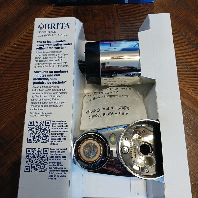 Brita Elite Complete Faucet Mount System Chrome Water Filter NEW gallery
