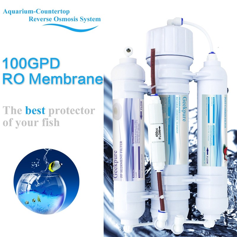 Geekpure 3 Stage Portable Aquarium Countertop Reverse Osmosis Water Filter -100G gallery