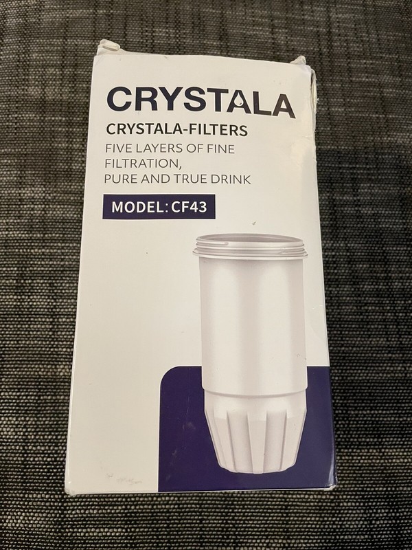 Crystala Water Filter CF43 Five Layers of Filtration New open Box