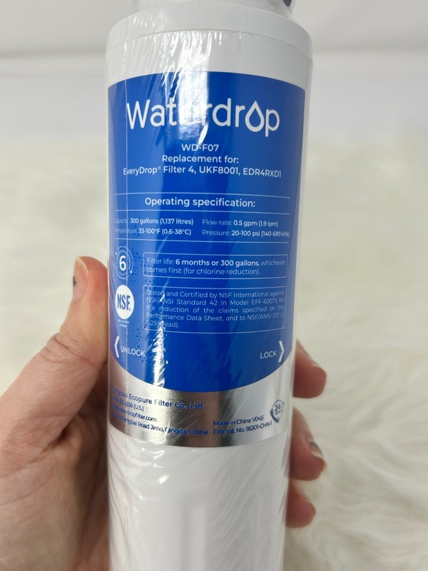 Waterdrop WD-F07 Refrigerator Water Filter Replacement EveryDrop 4 SEALED NEW gallery