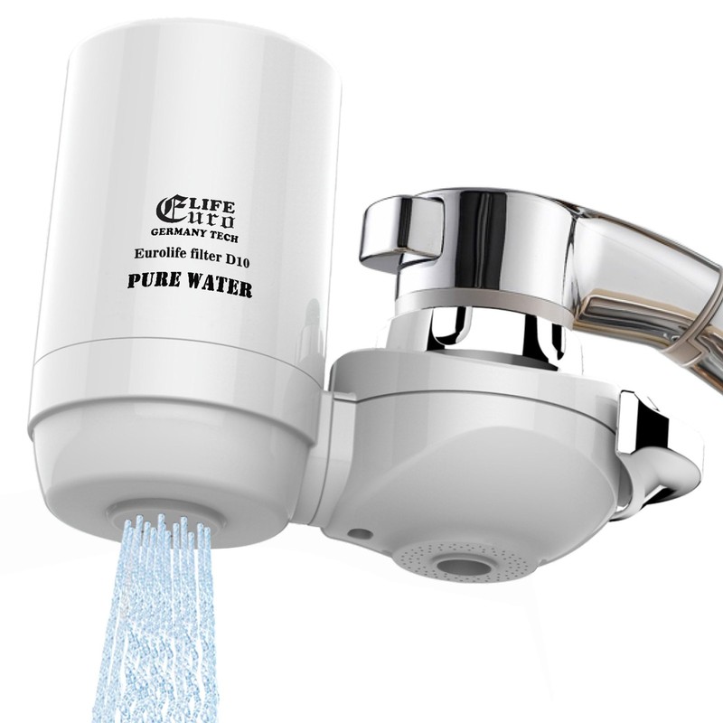 Eurolife Faucet Mount Water Filtration System, BPA-Free Faucet Water Purifier…