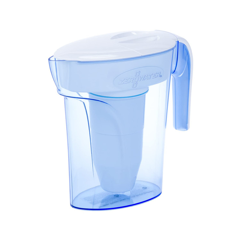 ZeroWater 7-Cup 5-Stage Water Filter Pitcher – Reduces Lead Chromium PFOA/PFOS
