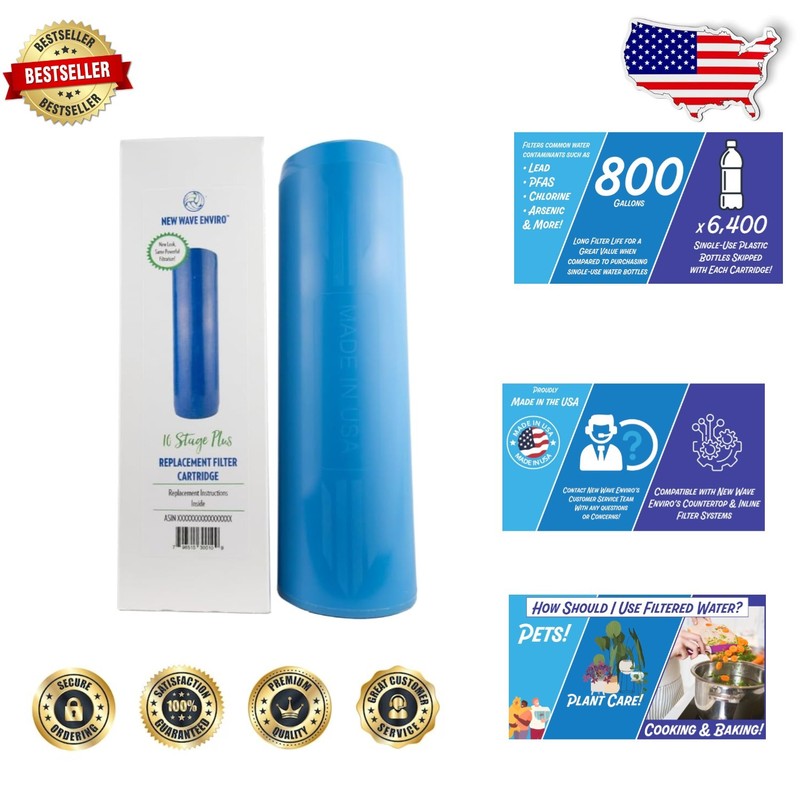 10 Stage Water Filter Cartridge – Safe, Clean Water, 1500 Gal Capacity