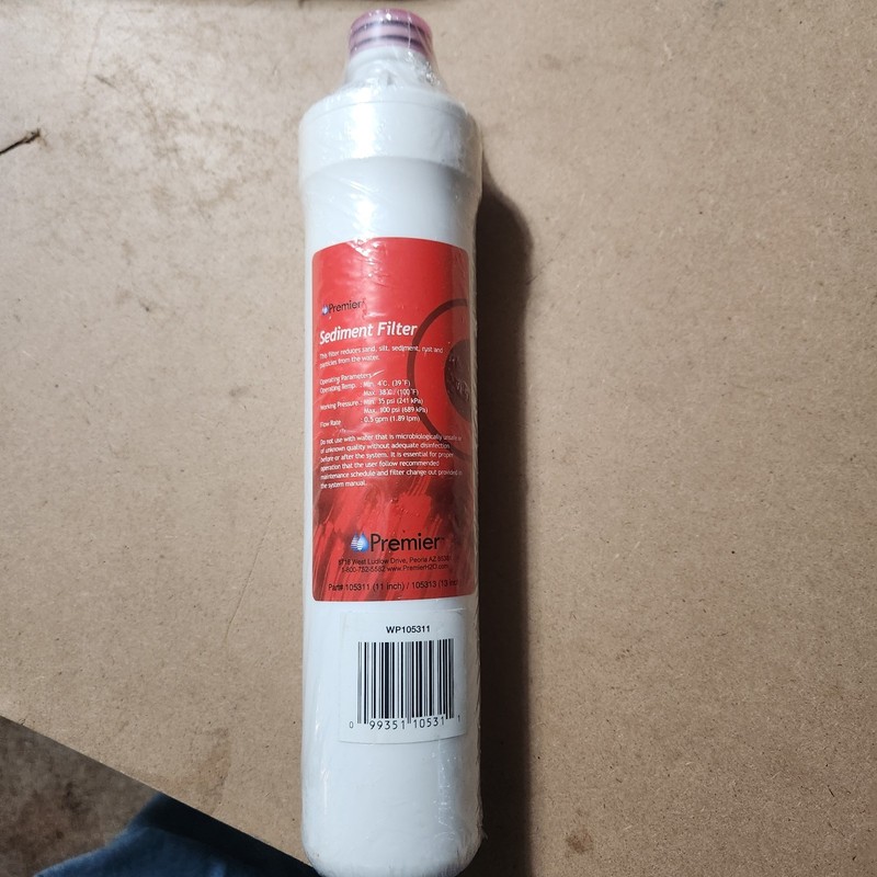 NEW! Watts Premier Sediment RO Filter 105311 Replacement Filter 11 in FREE SHIP!