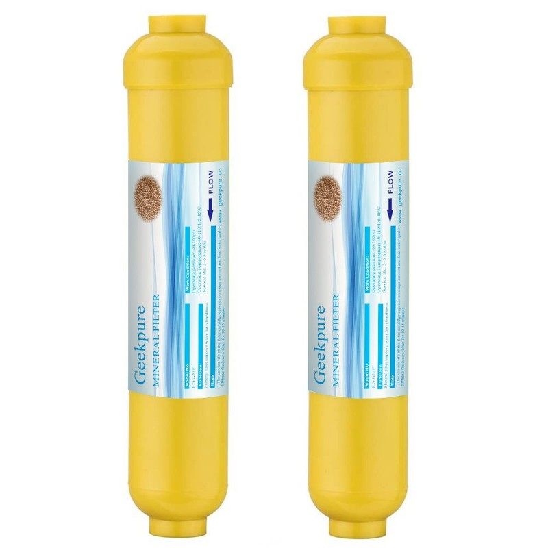 Geekpure 10 inch Mineral Water Filter Upgrade for Reverse Osmosis System-1/4″