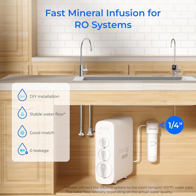 Waterdrop Alkaline Water Filter System for Sink WD-ALK16, NSF/ANSI 372 Certified gallery