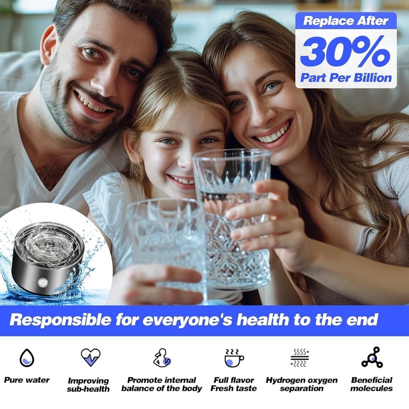 Portable Hydrogen Water Bottle Hydrogen Aqua Daily Equivalently Anti-Oxidant USA gallery