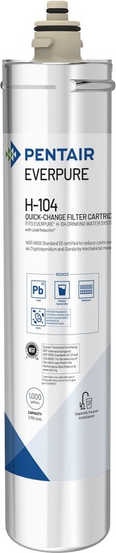 Pentair Everpure H104 QuickChange Filter Cartridge, EV961211, For Use in Ever…
