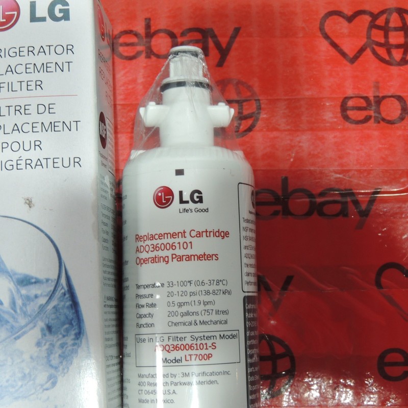 LG LT700P Replacement Refrigerator Water Filter OEM Genuine (ADQ36006101) gallery