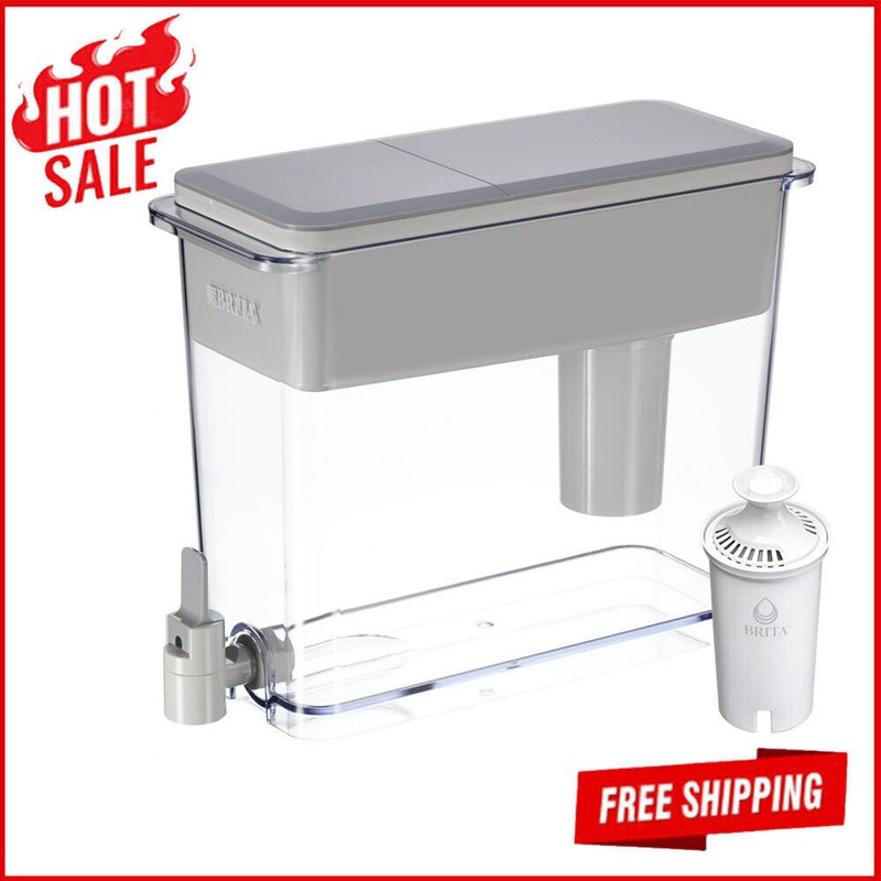 Water Filter Elite Dispenser Fridge Friendly Easy Locking Lid Sticker Indicator