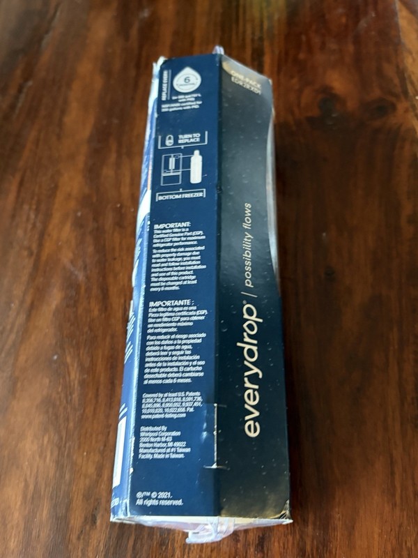EveryDrop #2 Ice & Water Refrigerator Filter ΕDR2RXD1 New In Box gallery
