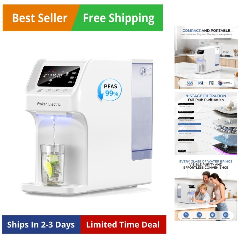 C11S Reverse Osmosis Water Filtration System Countertop 180oz Water Tank 4:1 …