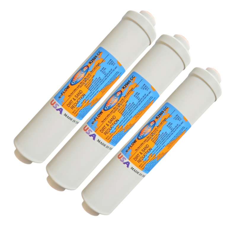 Omnipure K2505-CC Dirt & Sand Reduction 10″x 2″ for 3/8″FPT (3-PACK)