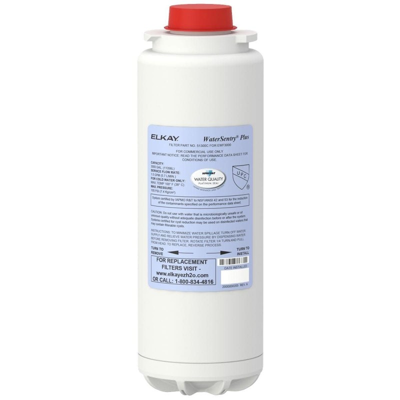 Fit For Elkay 51300C WaterSentry Plus Replacement Water Filter (NO CHIP)