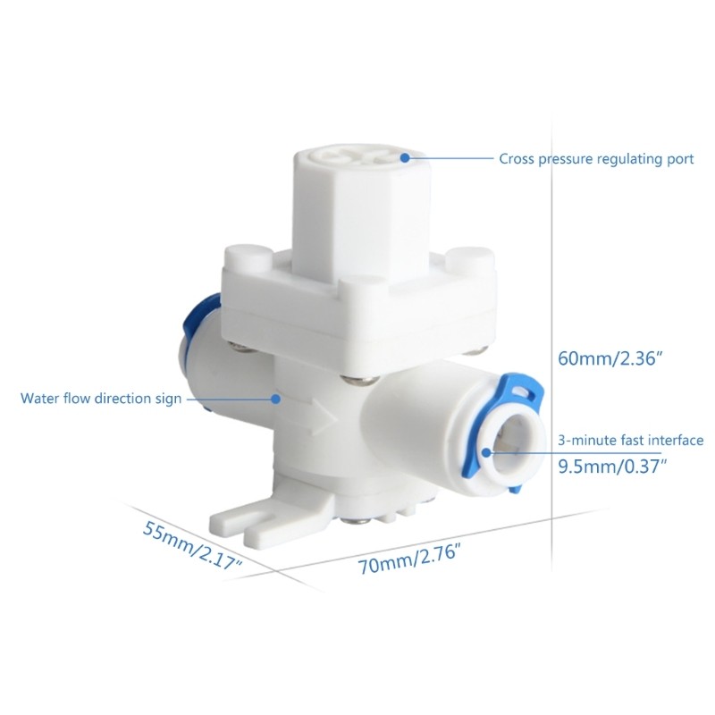 1/2in 3/8in 1/4in Plastic Pressure Reducing Valve Water Pressure Regulator gallery