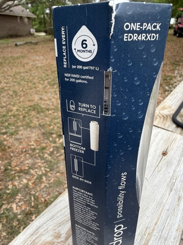 EveryDrop Water Filter 4 - EDR4RXD1 Ice and Water Refrigerator NEW Reduces Lead gallery