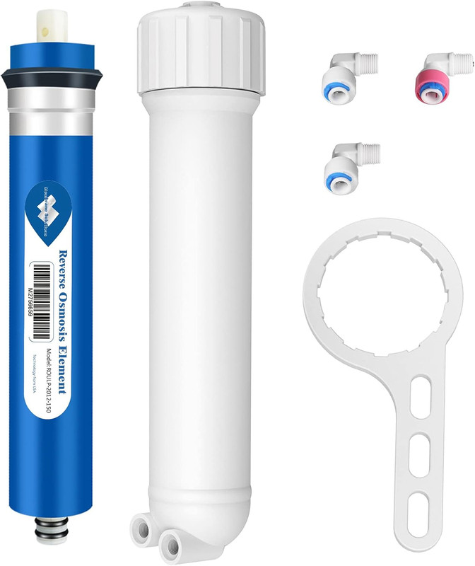 150 GPD RO Membrane, Reverse Osmosis Membrane with Membrane Housing, Replacement
