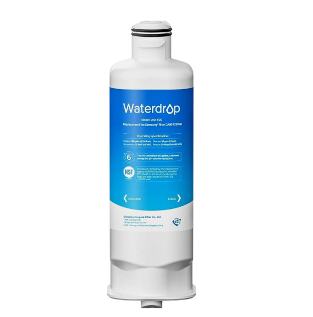 Waterdrop F45 Refrigerator Water Filter, Replacement for Samsung® DA97-17376B