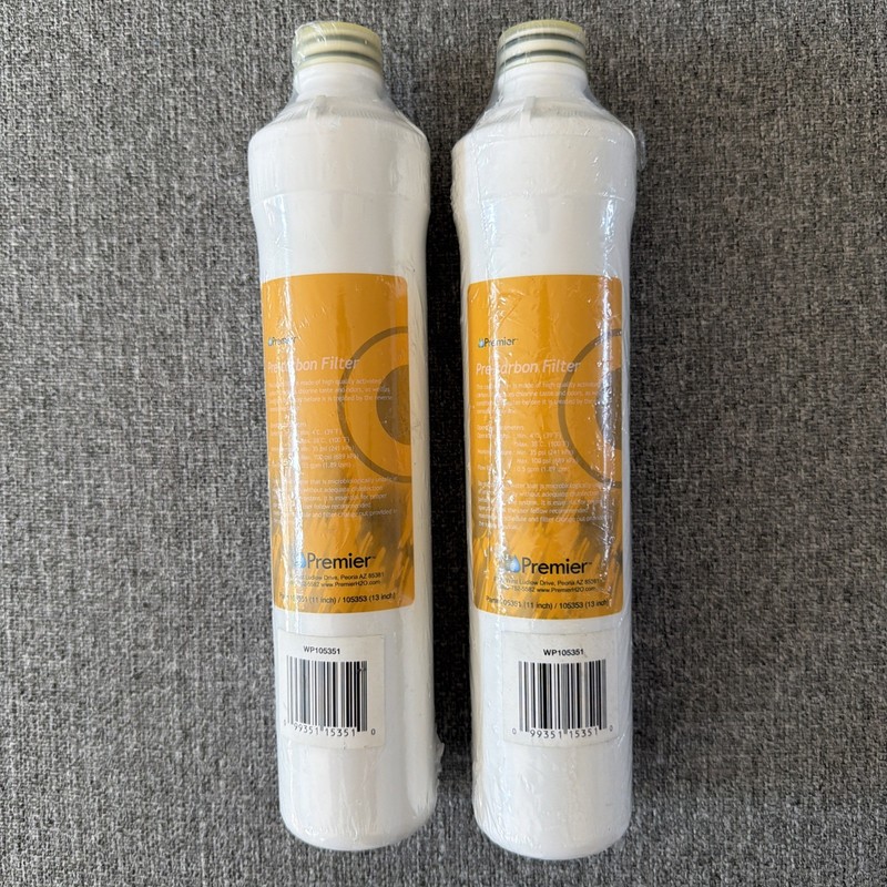 Premier Pre-Carbon Water Filter 105351 Yellow Pack Of 2 Pieces