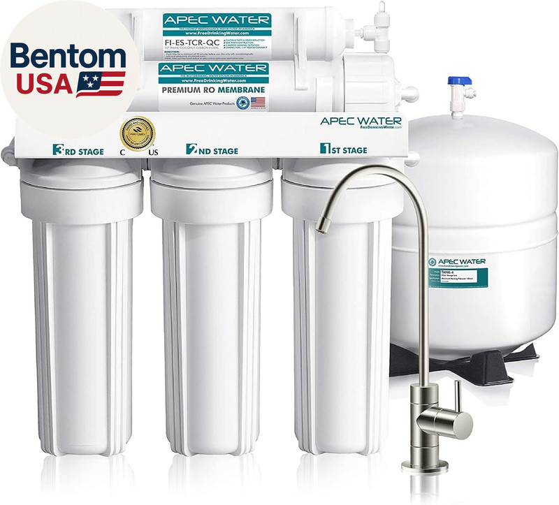 5-Stage under Sink Reverse Osmosis Water Filter System, ROES-50 Essence Series,