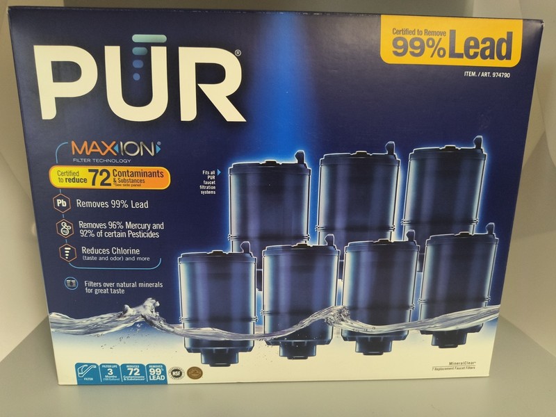 6 PACK: Genuine PUR MAXION Water Faucet Filter Replacement RF-9999 Mineral Clear