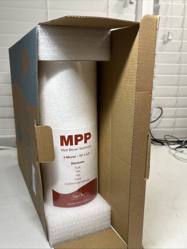 4 Pack Simpure 4.5″X 10″ MPP Sediment Filter Cartridges Replacement Mpp-f10B-5