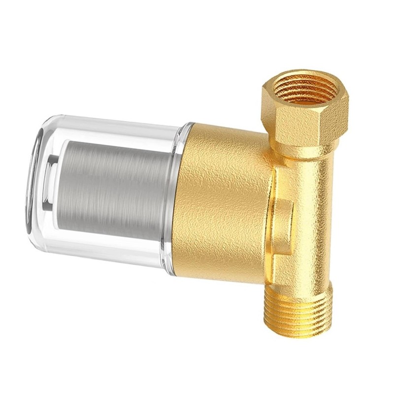 Brass Sediment Filter for Water Heater 40 Micron Reusable 1/2 3/4 Inch Strainer gallery