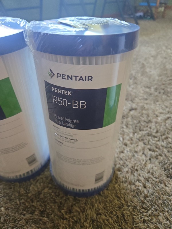 2 New Pentair Pentek R50-bb Filter Cartridge - Pleated Poly Fits Big Blue 10 gallery