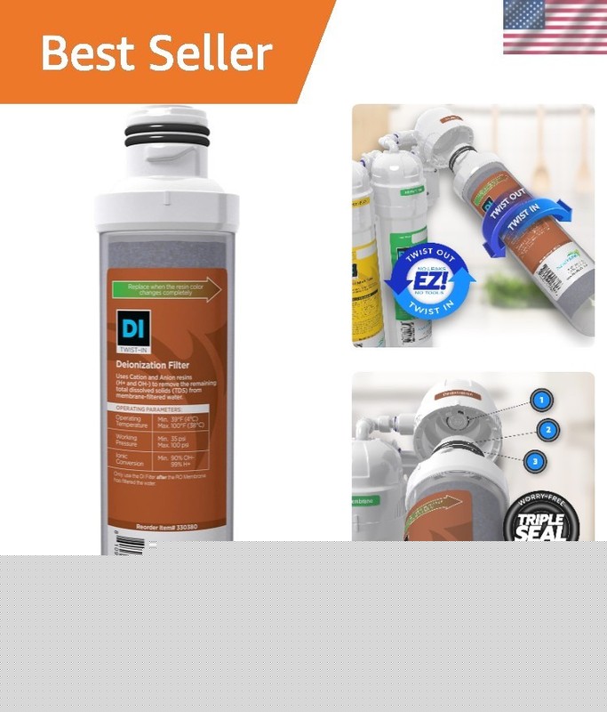 9.6 Oz Deionization Filter with Color Indicator for Easy Monitoring