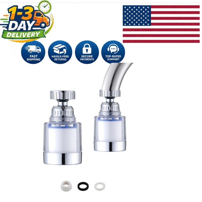 Compact 360-Degree Rotating Water Filter: Ultimate Kitchen Water Purification