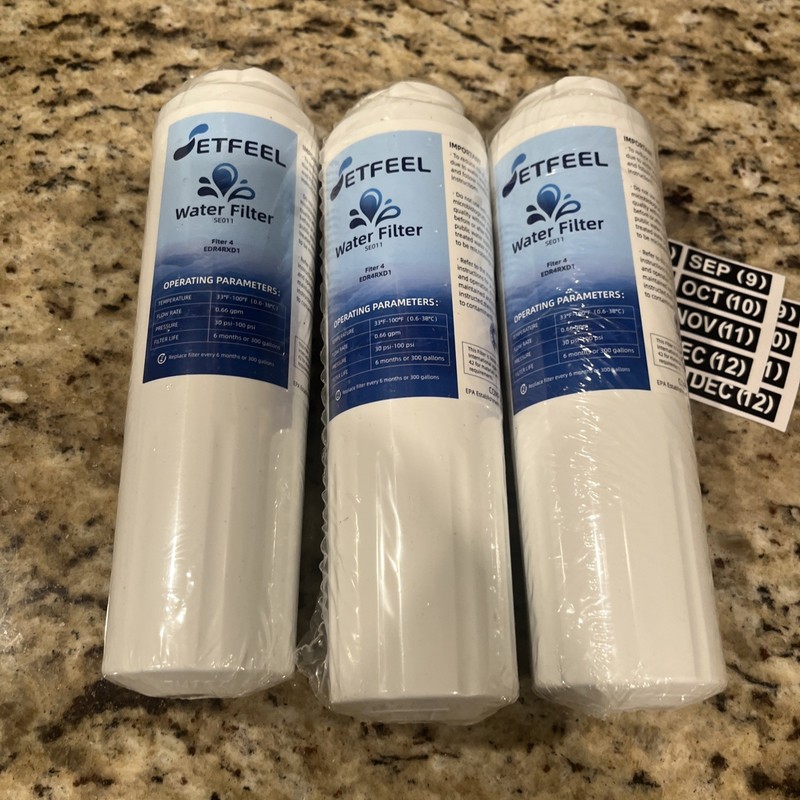 3-SETFEEL WATER FILTERS SE011 Filter 4 EDR4RXD1 New/Open Box
