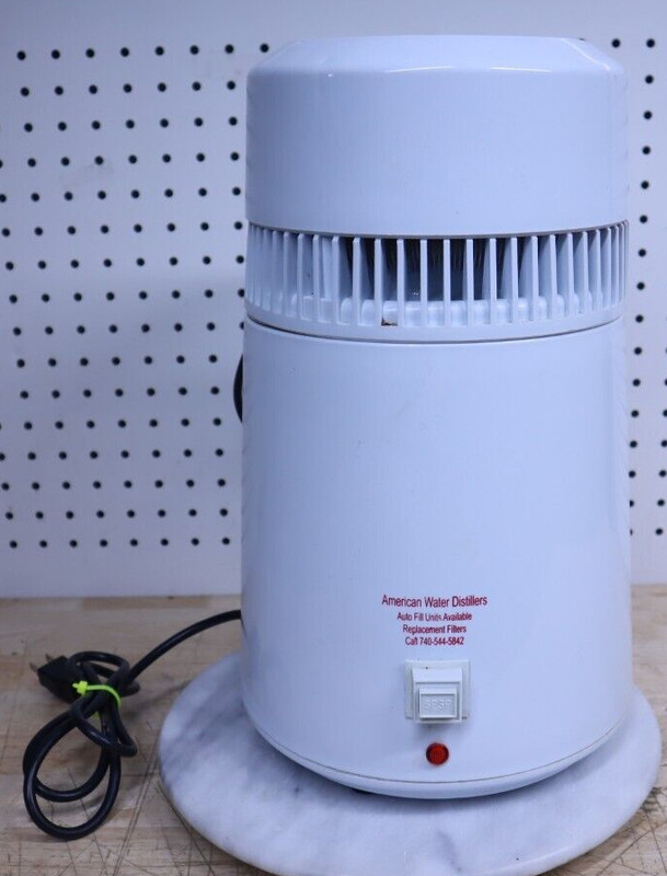 Nice Used Working American Water Distillers – Canister 4 Liter – White MH943T US