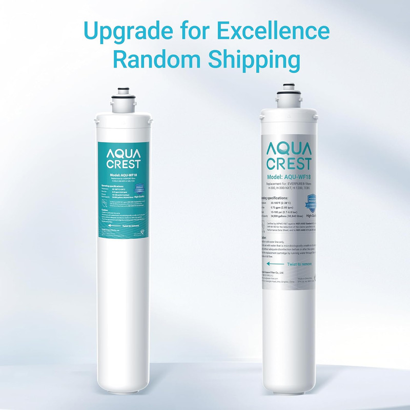 AQUACREST H-300 Under Sink Water Filter, NSF/ANSI 42 Certified, 24K Gallons gallery