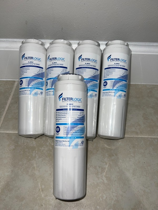 FilterLogic FL-RF07-S Refrigerator Water Filter for Maytag UKF8001 5 Pack