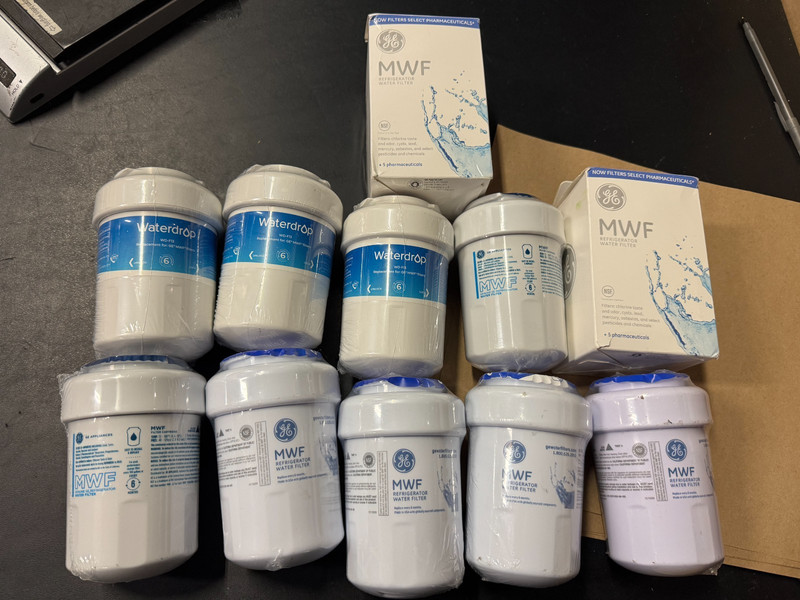 8X NEW OEM MWF Refrigerator Water Filter GE MWF & 3 GENERIC