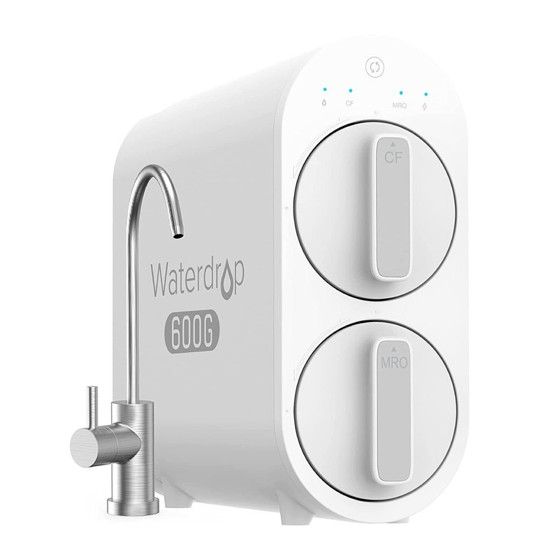 Waterdrop Tankless Reverse Osmosis Water Filtration System, 600 GPD, Smart Panel