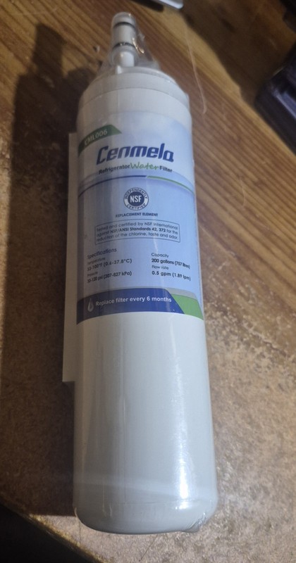CenMela CML006 Refrigerator Water Filter Replacement Cartridge – New Sealed