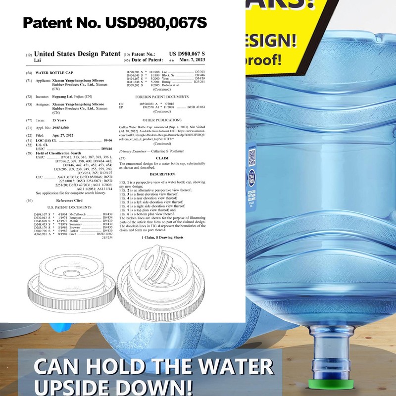 Striludo 3 Packs 5 Gallon Water Jug Cap,Reusable 5 Gal Caps for blue gallery