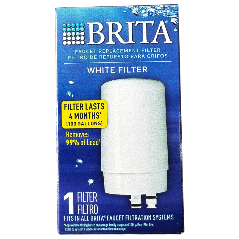 Brita Filtration Systems Water Filter Fits All Faucet Replacement 1 Pack