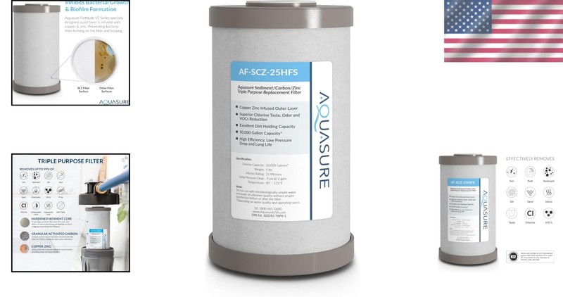 Water Filtration Replacement Filter 1 Count Inhibits Bacteria Removes Impurities gallery