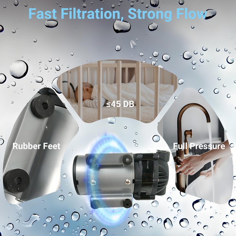8800 Booster Pump Kit for up to 200 GPD RO Reverse Osmosis Water Filtration gallery