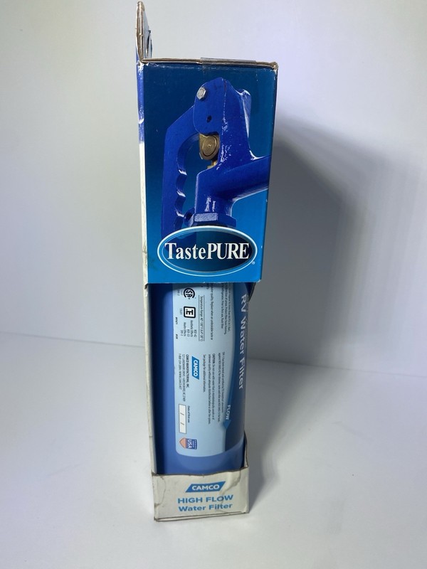 Camco TastePURE RV/Marine Water Filter KDF Carbon Large Capacity Blue gallery