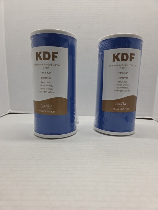 New 10″ x 4.5″ KDF GAC Big Blue Whole House Water Filter Softening Cartridge